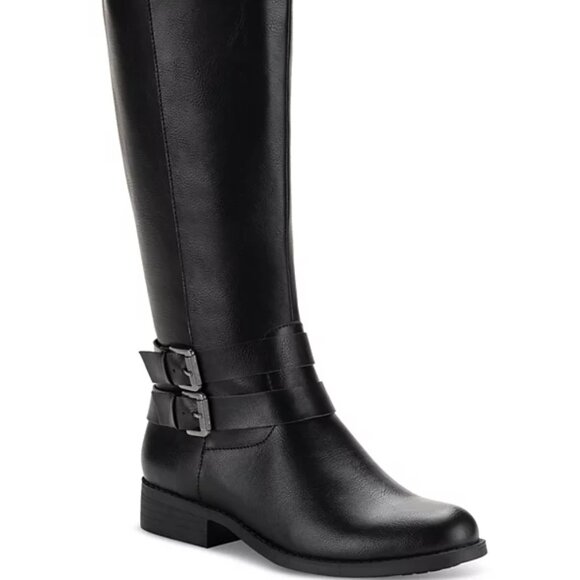 Women's Maliaa Buckled Riding Boots Size 5.5M, Black NEW - Picture 5 of 5